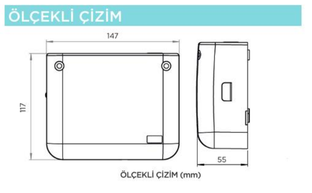 SFA SANICONDENS DECO + ölçü ve montaj çizimi